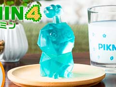 コップから顔を出す氷ピクミンがひんやりかわいい。「ピクミン4 氷ピクミンが作れる 製氷器&コップ set BOOK」発売