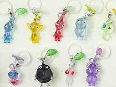 傘やペットボトルなどに付けられる「ピクミン めじるしアクセサリー2」,ガシャポンに7月登場。新たに氷ピクミンとヒカリピクミンを追加