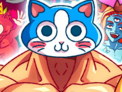 “筋肉×猫”なアニメ調2Dプラットフォーマー「KinnikuNeko」のSteamストアページがオープン。ムキムキの身体を持つ猫がエイリアンと戦う