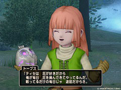「ドラゴンクエストX 未来への扉とまどろみの少女 オンライン」,果ての大地ゼニアスにある,村民が立ったまま眠りについたメネト村を紹介