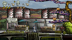 画像ギャラリー No.004のサムネイル画像 / パン屋さんが地球侵略者に怒りの鉄拳を振るう。2D横スクロールアクション「エル・パナデーロ 〜沈黙のパン屋さん〜」，12月8日に配信