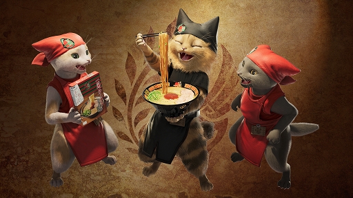 画像ギャラリー No.001のサムネイル画像 / 「モンハンワイルズ」，ラーメン「一蘭」とのコラボを2月25日より開催。お食事券でとんこつラーメンを食べてパワーアップしよう