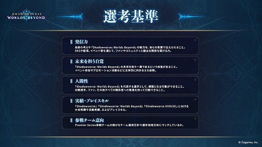 画像ギャラリー No.004のサムネイル画像 / 「シャドバWB」，公式リーグ「Shadowverse Premier Series 26-27」参戦チームを発表。今年度の優勝チーム賞金額は1億円に決定