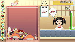 画像ギャラリー No.002のサムネイル画像 / PC向け落ち物系パズルゲーム「元祖 落とし寿司 めびうす」のSteamストアページを公開。同じ種類の寿司を合わせて大トロ握りを目指せ