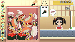 画像ギャラリー No.006のサムネイル画像 / PC向け落ち物系パズルゲーム「元祖 落とし寿司 めびうす」のSteamストアページを公開。同じ種類の寿司を合わせて大トロ握りを目指せ