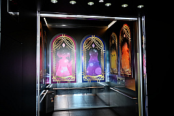 画像ギャラリー No.024のサムネイル画像 / 「東京スカイツリー×魔法少女まどか☆マギカ 月夜のワルツ」内覧会レポート。ソラカラちゃんは,鹿目まどかをイメージしたコスチュームに