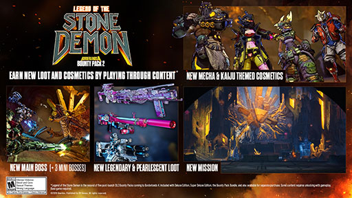 画像ギャラリー No.001のサムネイル画像 / 「ボーダーランズ4」,初のプレミアム有料コンテンツお尋ね者パック2「石の悪魔の伝承」が公開に。大型アップデートも同時に配信