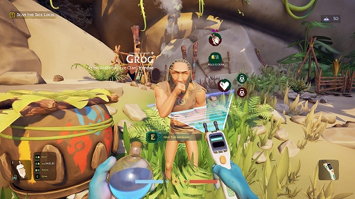 画像ギャラリー No.002のサムネイル画像 / 異星の学者となり,原始人と協力して地球の植物を調査。オープンワールドサバイバル「ASTROBOTANICA」,早期アクセス版を配信開始