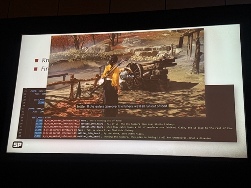 画像ギャラリー No.006のサムネイル画像 / 脚本に込めた“間”をゲームの中へ。「Ghost of Yōtei」で刷新された会話制作パイプライン［GDC 2026］