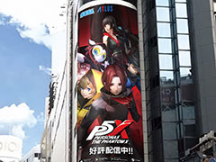 「ペルソナ5: The Phantom X」,渋谷スクランブル交差点,センター街,渋谷MODIに大型広告を掲出。新怪盗団が美麗イラストや映像で登場
