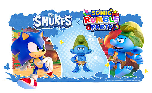 画像ギャラリー No.001のサムネイル画像 / 「ソニックランブル パーティ」,スマーフとのコラボイベントを4月15日まで開催