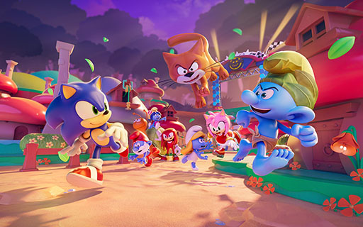 画像ギャラリー No.011のサムネイル画像 / 「ソニックランブル パーティ」,スマーフとのコラボイベントを4月15日まで開催