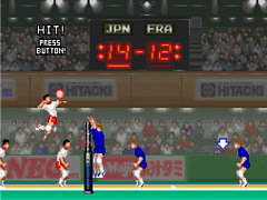 「アーケードアーカイブス スーパーバレー'91」,10月10日配信。横方向からの視点でバレーボールを楽しめる