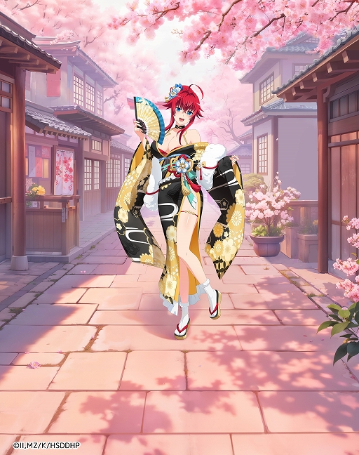 画像ギャラリー No.002のサムネイル画像 / 「ハイスクールD×D Operation paradise infinity」，年末年始キャンペーンを開催中。振り袖姿のキャラたちも登場