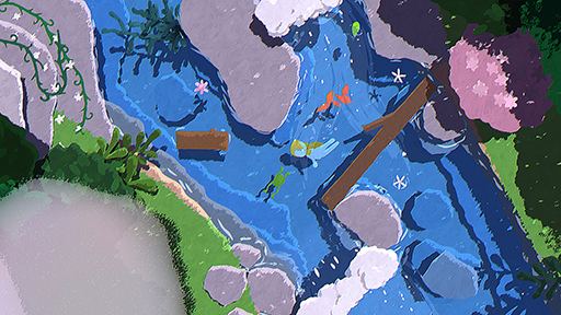 画像ギャラリー No.004のサムネイル画像 / 動物と出会い,手助けする神秘的な癒しの川下りADV「NAIAD」,リリース日を12月11日に発表。サウンドトラックも配信予定