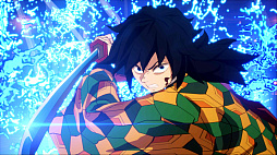 画像ギャラリー No.005のサムネイル画像 / 「鬼滅の刃 ヒノカミ血風譚2」，有償DLC「冨岡義勇（無限城編）」キャラクターパックを3月12日に配信。“柱”のひとりで，水柱の称号を持つ