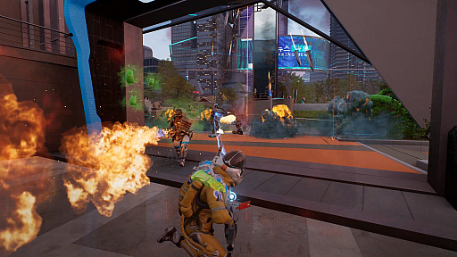 画像ギャラリー No.002のサムネイル画像 / ［プレイレポ］秒単位で時を管理する未来なTPS来たれり。「Time Takers」は，時間を奪い合ってレベルアップする新感覚シューター