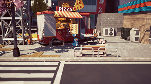 画像ギャラリー No.002のサムネイル画像 / ジャンプアクション「グーグーピザ:ピザを宇宙ステーションに配達するって?店長、それはちょっと無理じゃないですか!?」,Steamで本日配信