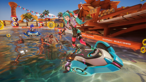 画像ギャラリー No.002のサムネイル画像 / 「ソニックレーシング クロスワールド」は，初音ミクを筆頭に，名だたるキャラクターたちが参戦するオールスターゲームだ【PR】