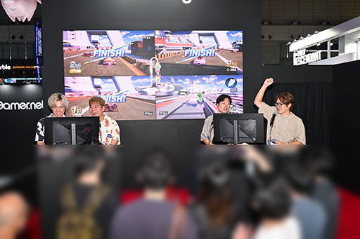 画像ギャラリー No.004のサムネイル画像 / 「ソニックレーシング クロスワールド」のレースパークを実機プレイで紹介。セガと4Gamerがグループ戦で勝負した結果は？［TGS2025］