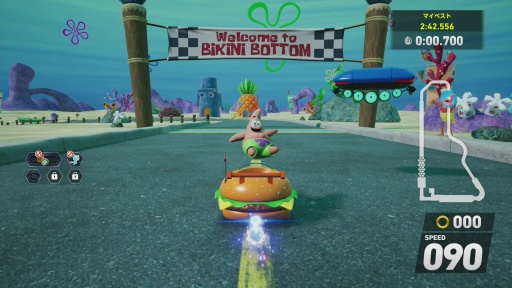 画像ギャラリー No.009のサムネイル画像 / ［プレイレポ］「ソニックレーシング クロスワールド」にスポンジ・ボブ，本日より参戦。新キャラクター2人や海中で展開する新コースの走りに注目