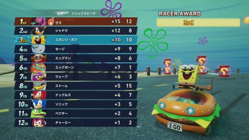 画像ギャラリー No.018のサムネイル画像 / ［プレイレポ］「ソニックレーシング クロスワールド」にスポンジ・ボブ，本日より参戦。新キャラクター2人や海中で展開する新コースの走りに注目