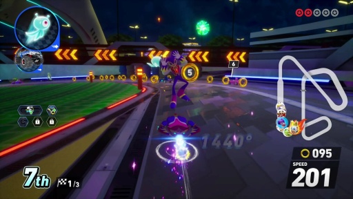 画像ギャラリー No.006のサムネイル画像 / ［プレイレポ］「ソニックレーシング クロスワールド」に夢の世界から“ナイツ”参戦。名曲「Dreams Dreams」をBGMにコースを走り，飛ぶ！