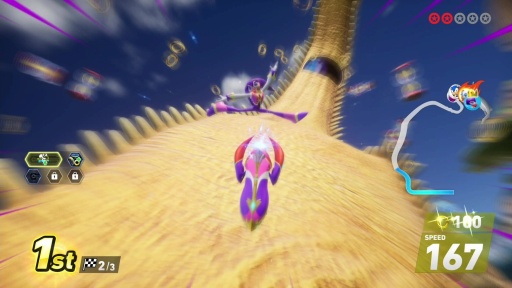 画像ギャラリー No.007のサムネイル画像 / ［プレイレポ］「ソニックレーシング クロスワールド」に夢の世界から“ナイツ”参戦。名曲「Dreams Dreams」をBGMにコースを走り，飛ぶ！