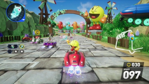 画像ギャラリー No.009のサムネイル画像 / ［プレイレポ］「ソニックレーシング クロスワールド」にパックマン参戦！ 日本が世界に誇る人気ゲームキャラクターがレースで競演