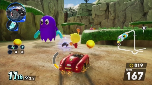 画像ギャラリー No.010のサムネイル画像 / ［プレイレポ］「ソニックレーシング クロスワールド」にパックマン参戦！ 日本が世界に誇る人気ゲームキャラクターがレースで競演