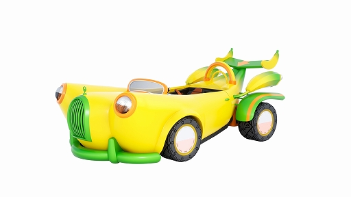 画像ギャラリー No.004のサムネイル画像 / 「ソニックレーシング クロスワールド」×「スーパーモンキーボール」コラボを実施。レーサーのアイアイや,オリジナルマシンが登場