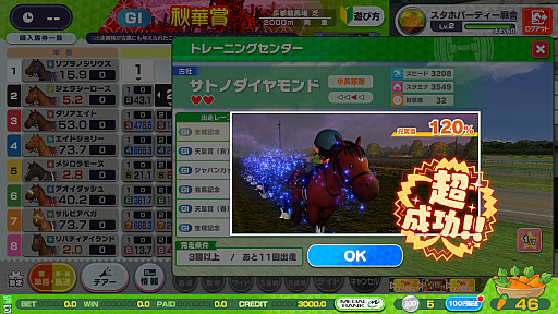 画像ギャラリー No.008のサムネイル画像 / 競馬メダルゲーム「StarHorse」シリーズのファミリー向けタイトル「StarHorseParty」，本日より全国のゲームセンターで順次稼働を開始