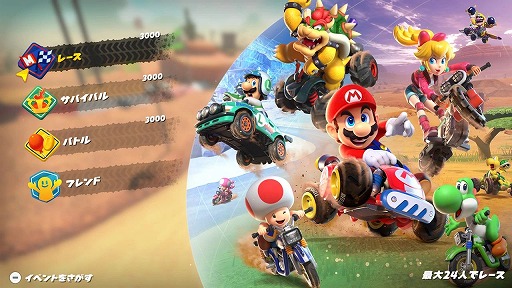 画像ギャラリー No.002のサムネイル画像 / 「マリオカート ワールド」オンラインチャレンジ「新年開幕カップ」を1月12日に開催。上位100名のプレイヤーデータを公式サイトに掲載