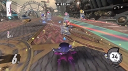 画像ギャラリー No.005のサムネイル画像 / 「カービィのエアライダー」,桜井政博氏自らがプレイする新コース“マシーンガスト”の解説動画を公開