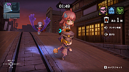 画像ギャラリー No.006のサムネイル画像 / 「オバケイドロ２」，期間限定「冬模様マップ」第1弾を本日配信開始。雪が薄く積もったウラメシ寺を舞台に，ツルツル滑る氷上で戦おう