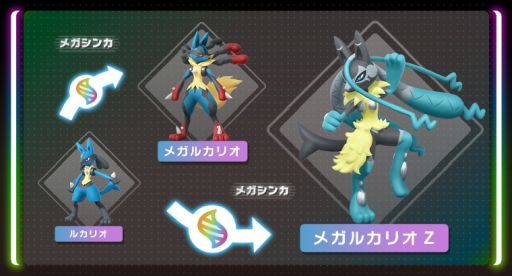 画像ギャラリー No.010のサムネイル画像 / 「Pokémon LEGENDS Z-A M次元ラッシュ」，はどうポケモン「ルカリオ」のメガシンカした姿「メガルカリオZ」の情報を公開