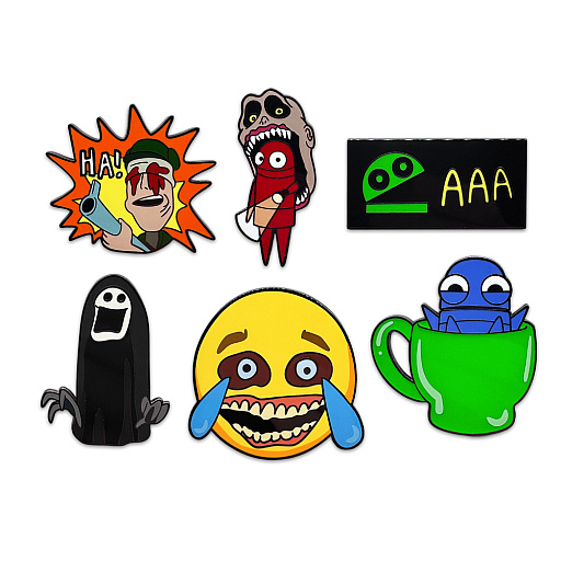 画像ギャラリー No.002のサムネイル画像 / 「R.E.P.O.(レポ)」の公式ライセンスグッズとしてピンバッジ6個セットとフィギュア(ローブ)が登場