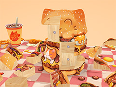 思わずお腹が減ってくるお料理ブロックパズル「UMAMI」,2025年後半にリリース。つられてやってきた動物を撫でられる