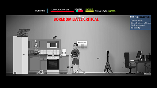 画像ギャラリー No.004のサムネイル画像 / 孤独な無職男性の日常と葛藤を描く。社会派サバイバル「Unemployment Simulator 2018」，配信開始