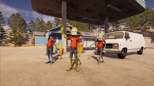 画像ギャラリー No.001のサムネイル画像 / エイリアンなりきりシム「Roadside Research」,早期アクセス版を2月12日に配信開始。田舎でガソリンスタンドを経営し,人間を調べ上げよう