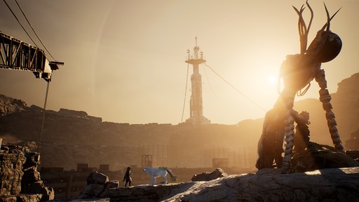 画像ギャラリー No.020のサムネイル画像 / ゲームフリークの最新作「Beast of Reincarnation」，2026年8月4日に発売。終末後の日本を舞台に，女性主人公と犬の冒険を描く