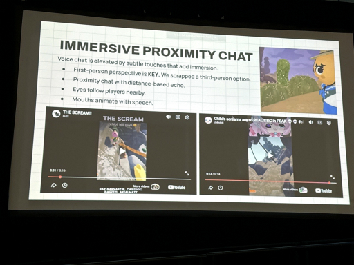 画像ギャラリー No.013のサムネイル画像 / 話題の協力型登山ゲーム「PEAK」はどう作られたのか。人と遊ぶゲームを，人と向き合って作った1か月［GDC 2026］