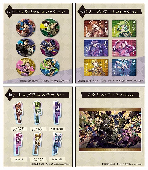 画像ギャラリー No.002のサムネイル画像 / 「ジョジョの奇妙な冒険 オラオラオーバードライブ」，新グッズをアニメイトで3月20日発売。ゲーム内アイテムが手に入るキャンペーンが開催