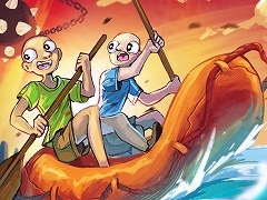 中毒性の高いボート漕ぎアクションゲーム「パドルパドルパドる」,7月25日にSteamでリリース。溶岩ルートなどを楽しめる体験版も配信中