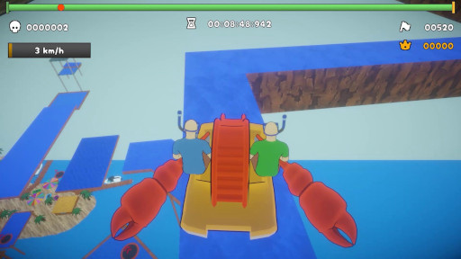 画像ギャラリー No.003のサムネイル画像 / 「パドルパドルパドる」,高難度縦型マップを収録したDLC「Up Up Up」を発売。忍耐力が試される1〜2人用のボート漕ぎアクション