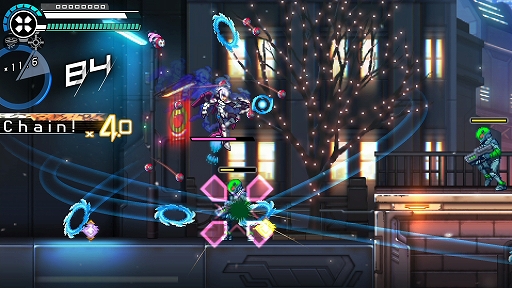 画像ギャラリー No.007のサムネイル画像 / 「蒼き雷霆 ガンヴォルト トライアングル エディション」,大型無償アップデートVer.1.3.0を実施。スピードランモード「CONNECT X」を実装