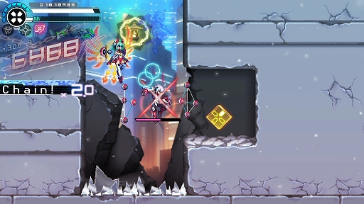 画像ギャラリー No.015のサムネイル画像 / 「蒼き雷霆 ガンヴォルト トライアングル エディション」,大型無償アップデートVer.1.3.0を実施。スピードランモード「CONNECT X」を実装