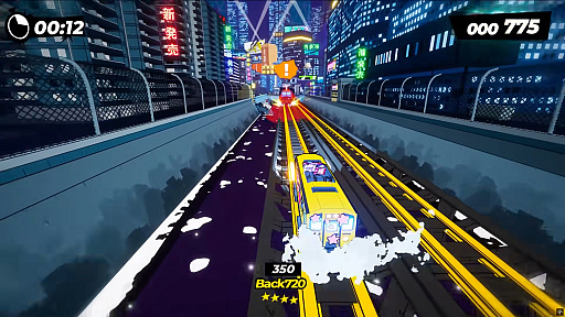 画像ギャラリー No.004のサムネイル画像 / ディストピア日本を舞台に，電車でトリックを決める。「Denshattack！」のNintendo Switch 2版は2026年6月18日に配信。体験版も配信中