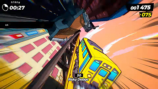 画像ギャラリー No.006のサムネイル画像 / ディストピア日本を舞台に，電車でトリックを決める。「Denshattack！」のNintendo Switch 2版は2026年6月18日に配信。体験版も配信中