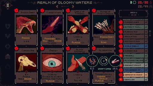 画像ギャラリー No.005のサムネイル画像 / ソウルライクデッキビルダーを謳う「Death Howl」本日配信。幼い息子を失った狩人の母親が，霊妙なる深淵の世界に足を踏み入れる